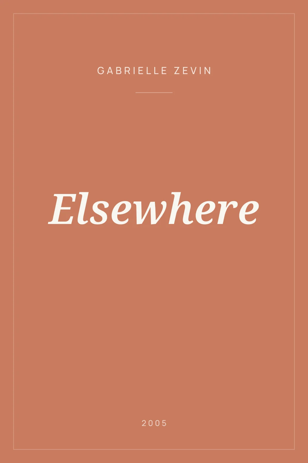 Portada de Elsewhere