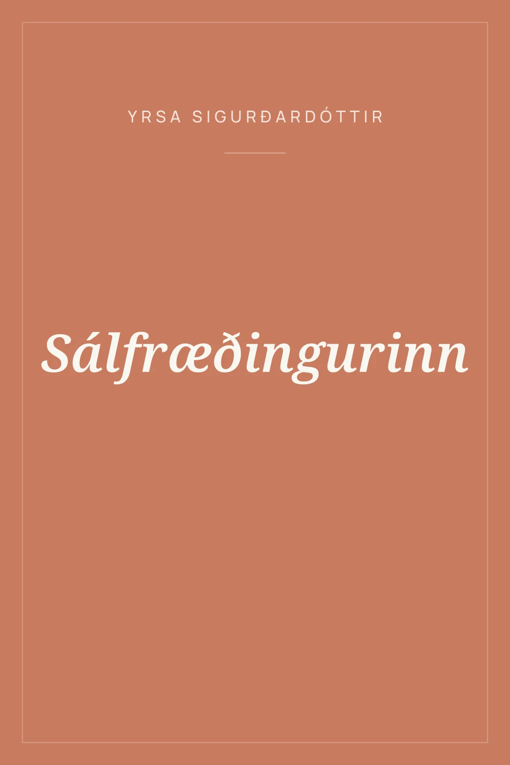 Portada de Sálfræðingurinn