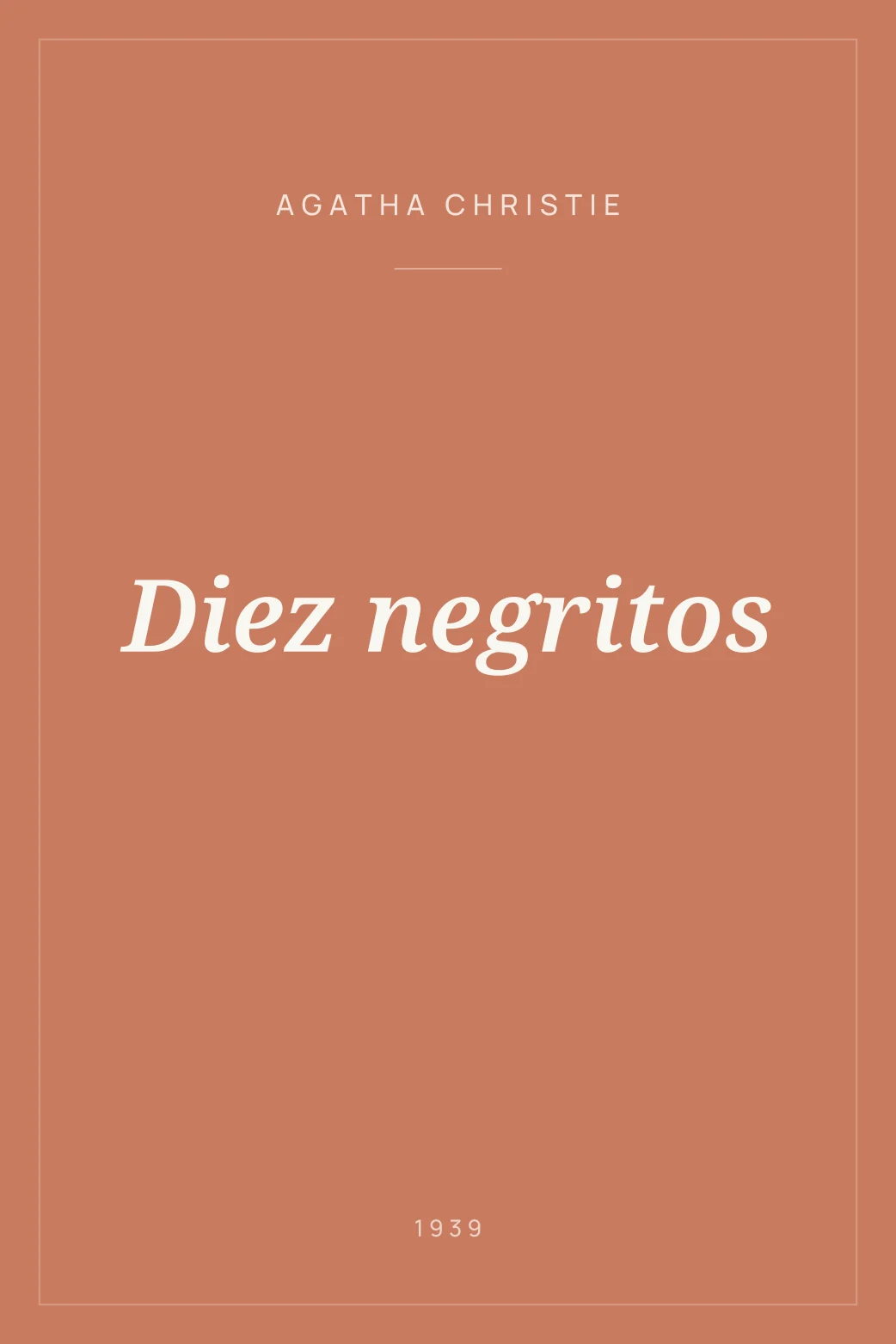 Portada de Diez negritos