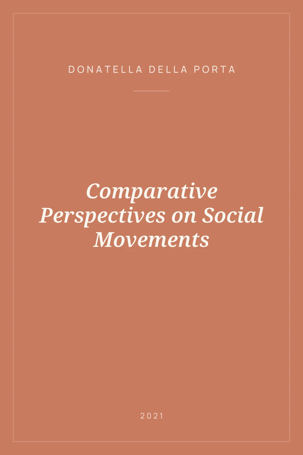 Portada de Comparative Perspectives on Social Movements