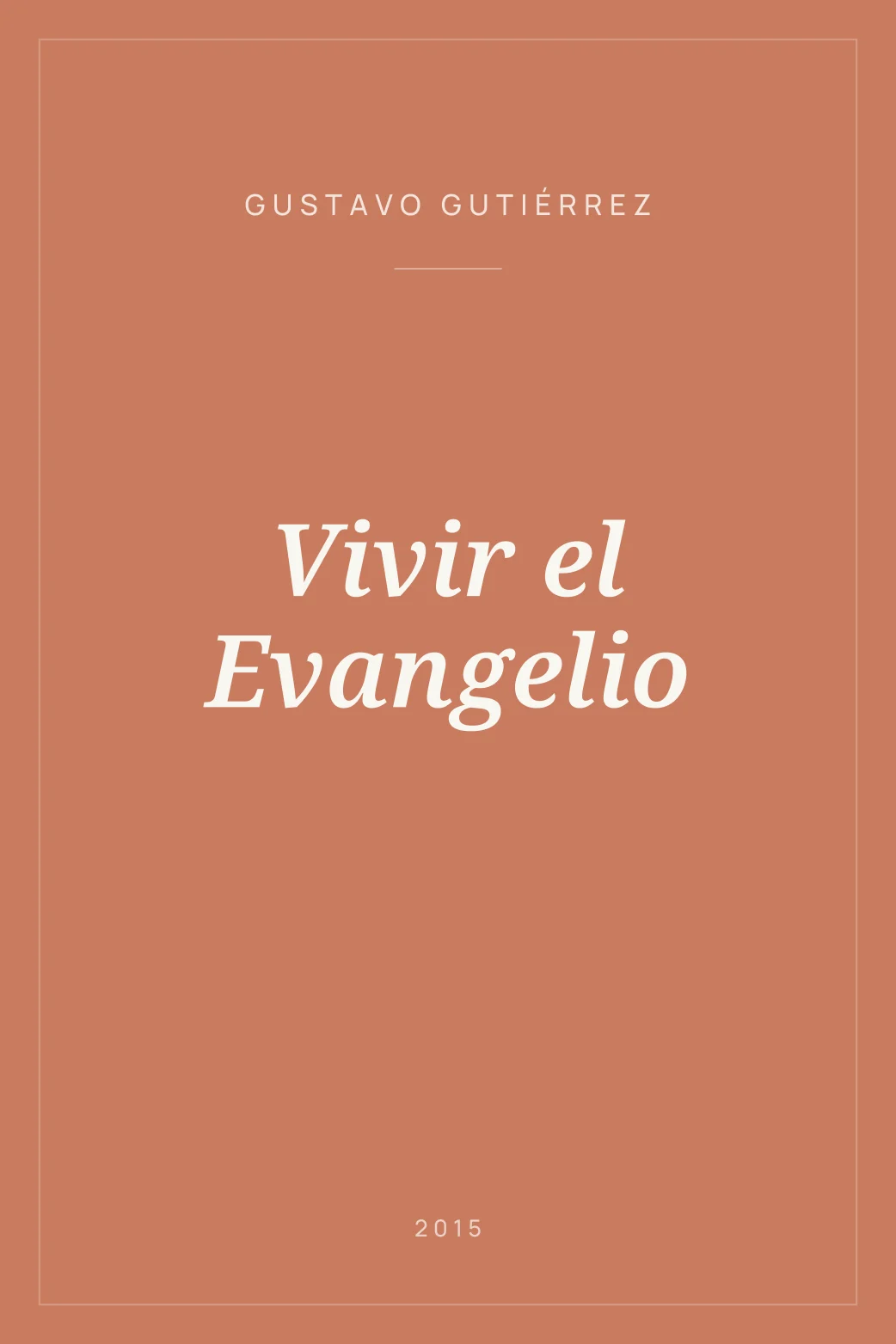 Portada de Vivir el Evangelio