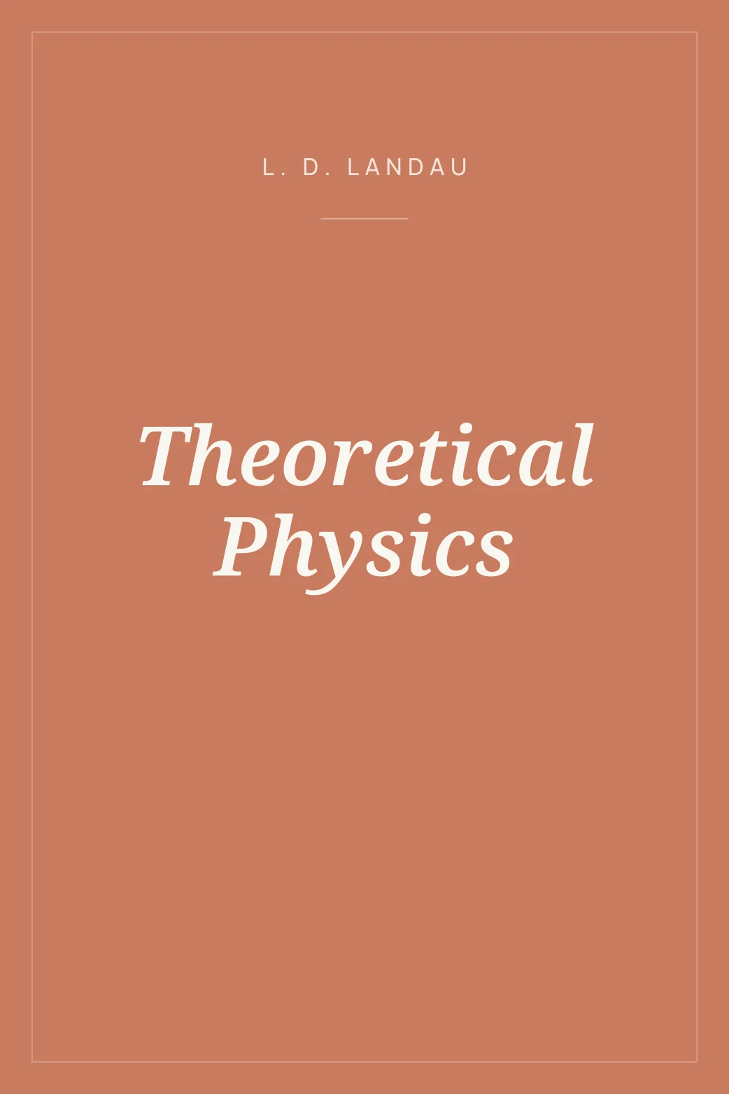 Portada de Theoretical Physics
