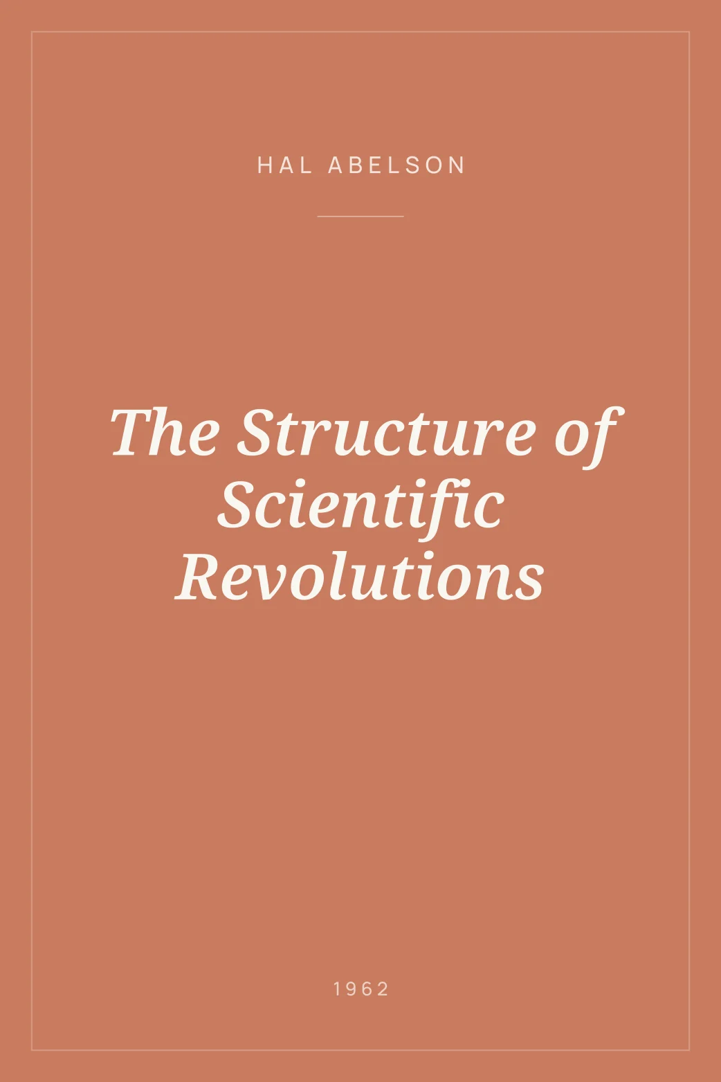 Portada de The Structure of Scientific Revolutions