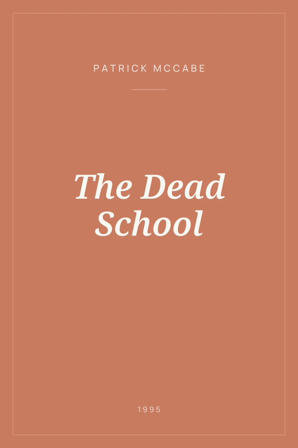 Portada de The Dead School