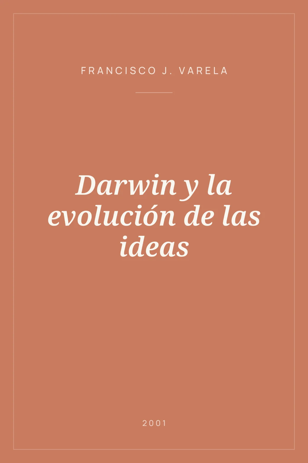 Portada de Darwin y la evolución de las ideas