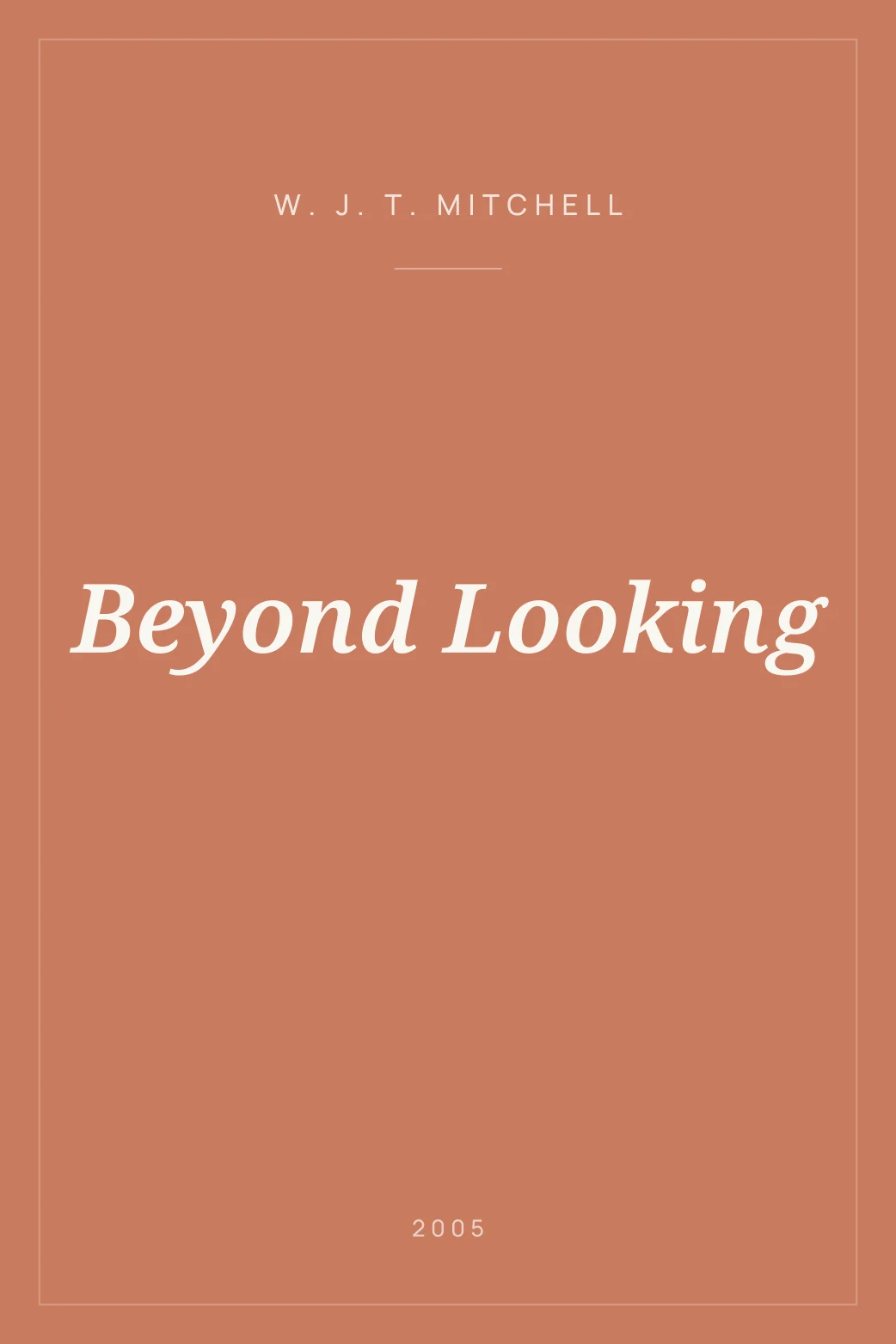 Portada de Beyond Looking