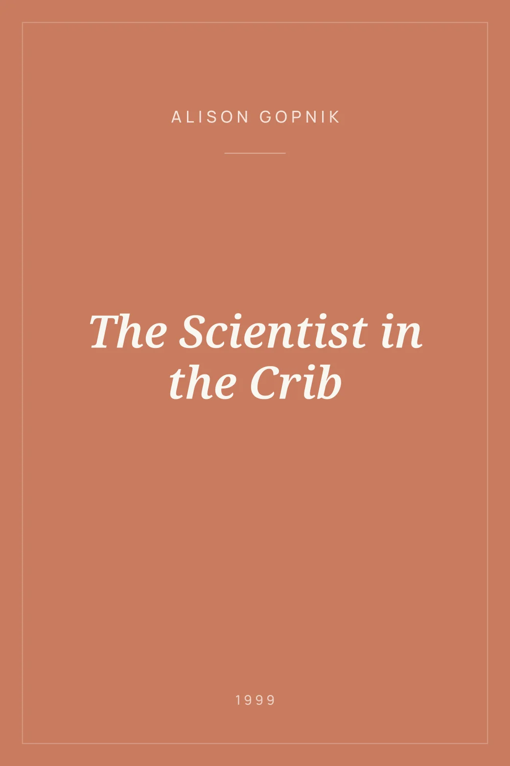 Portada de The Scientist in the Crib