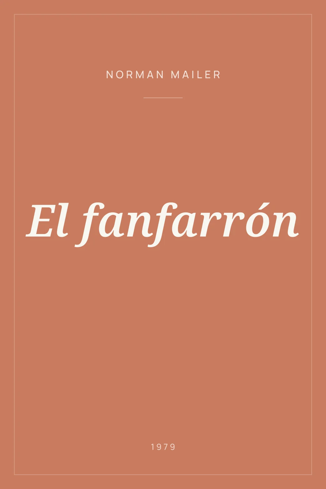 Portada de El fanfarrón