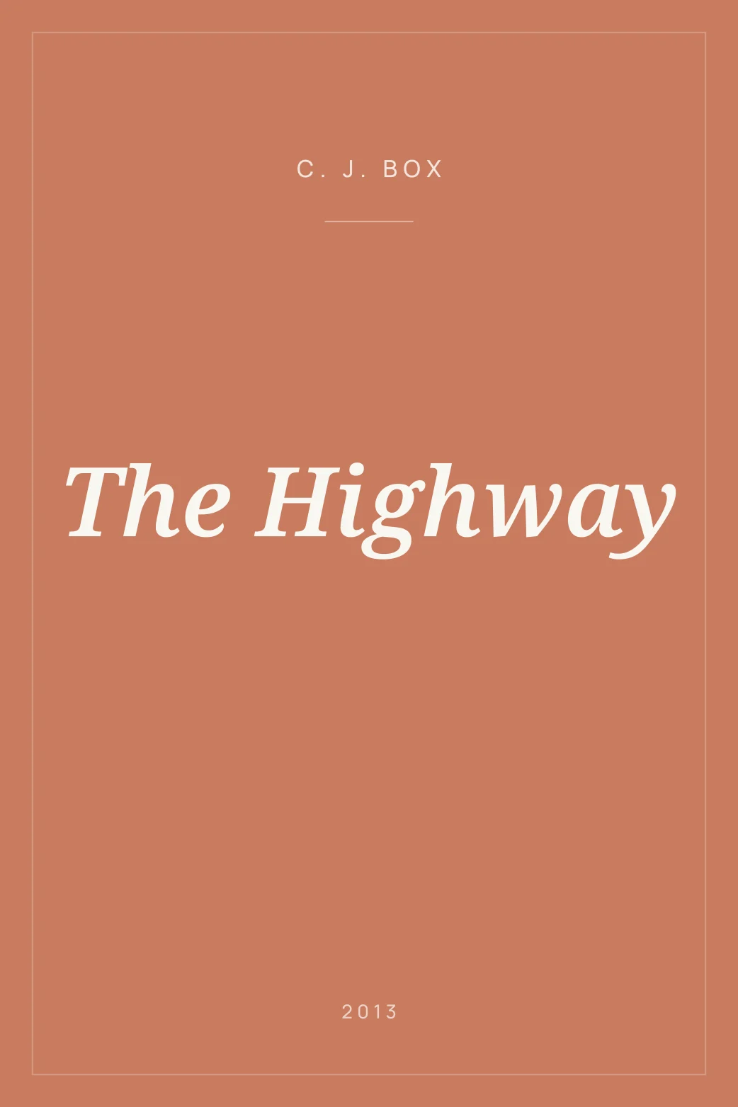 Portada de The Highway