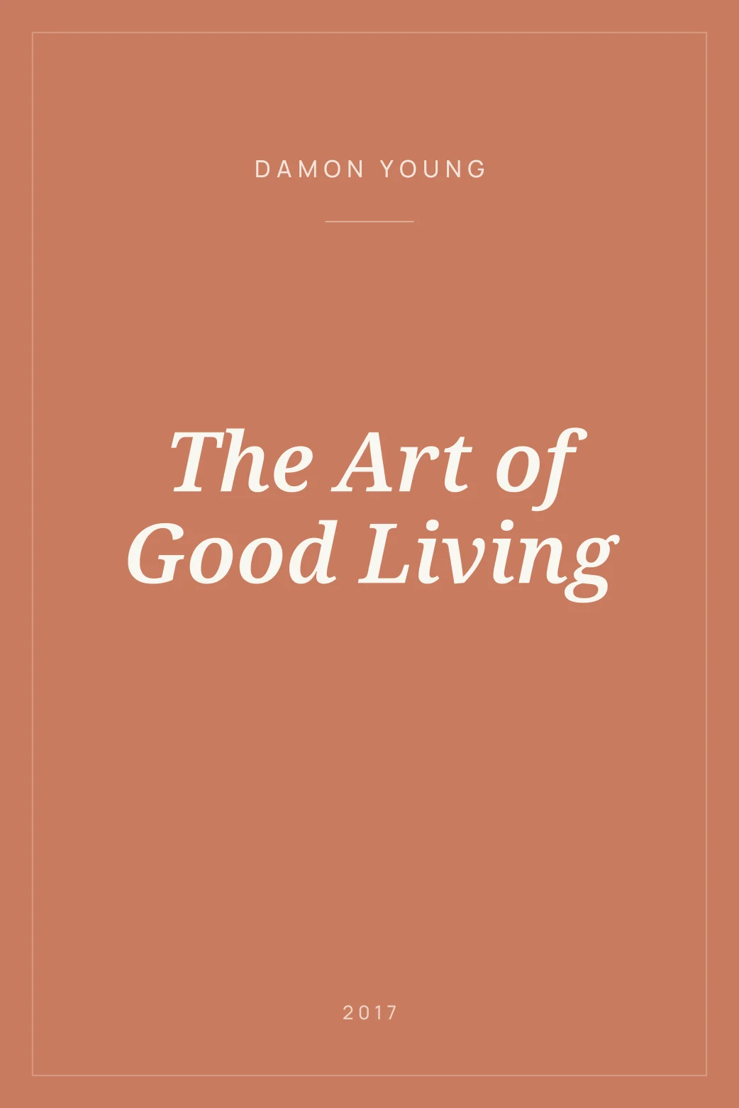 Portada de The Art of Good Living
