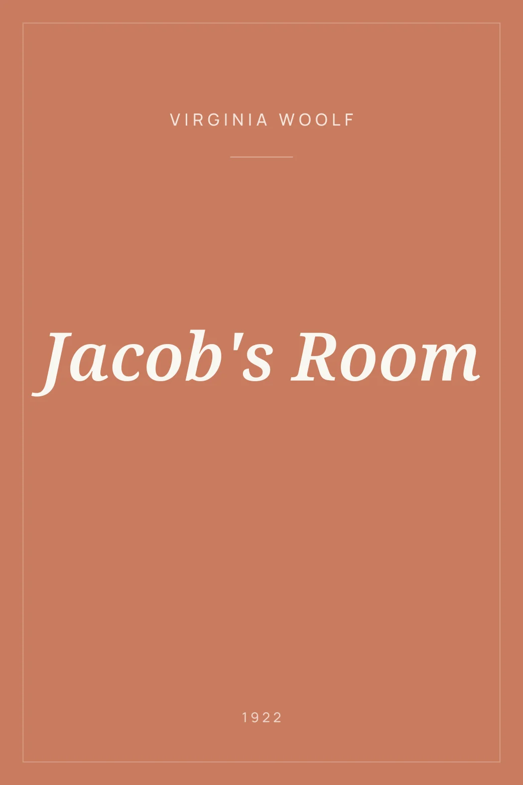 Portada de Jacob's Room