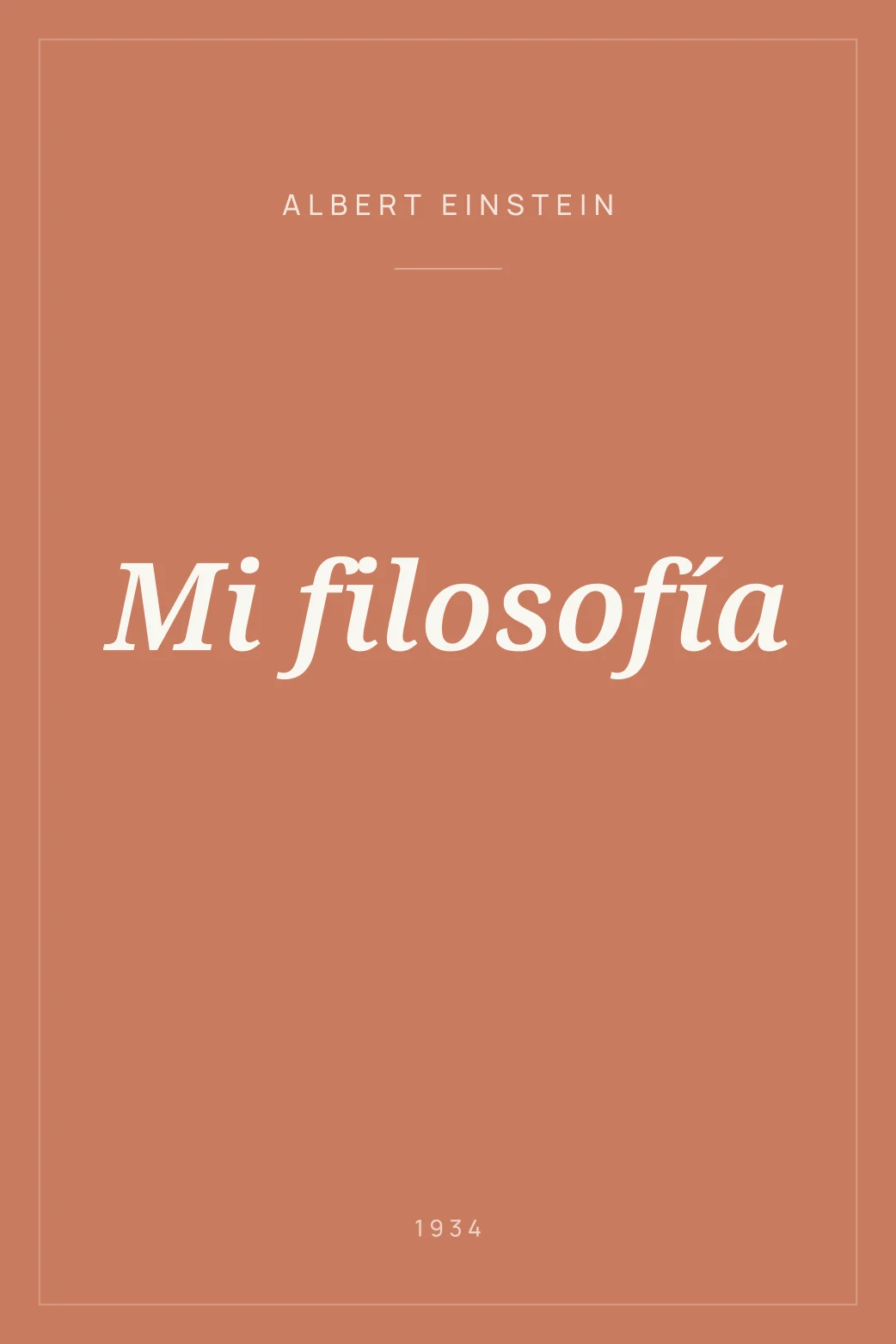 Portada de Mi filosofía