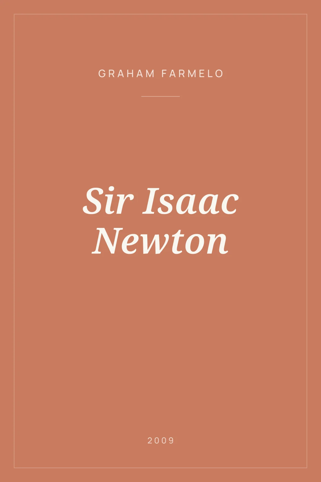 Portada de Sir Isaac Newton