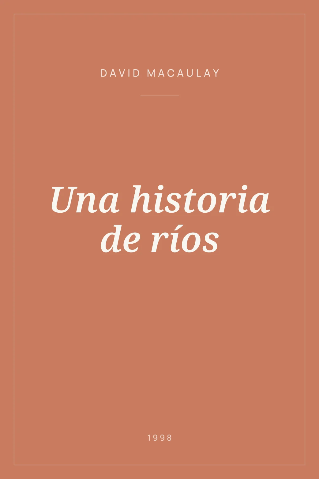 Portada de Una historia de ríos