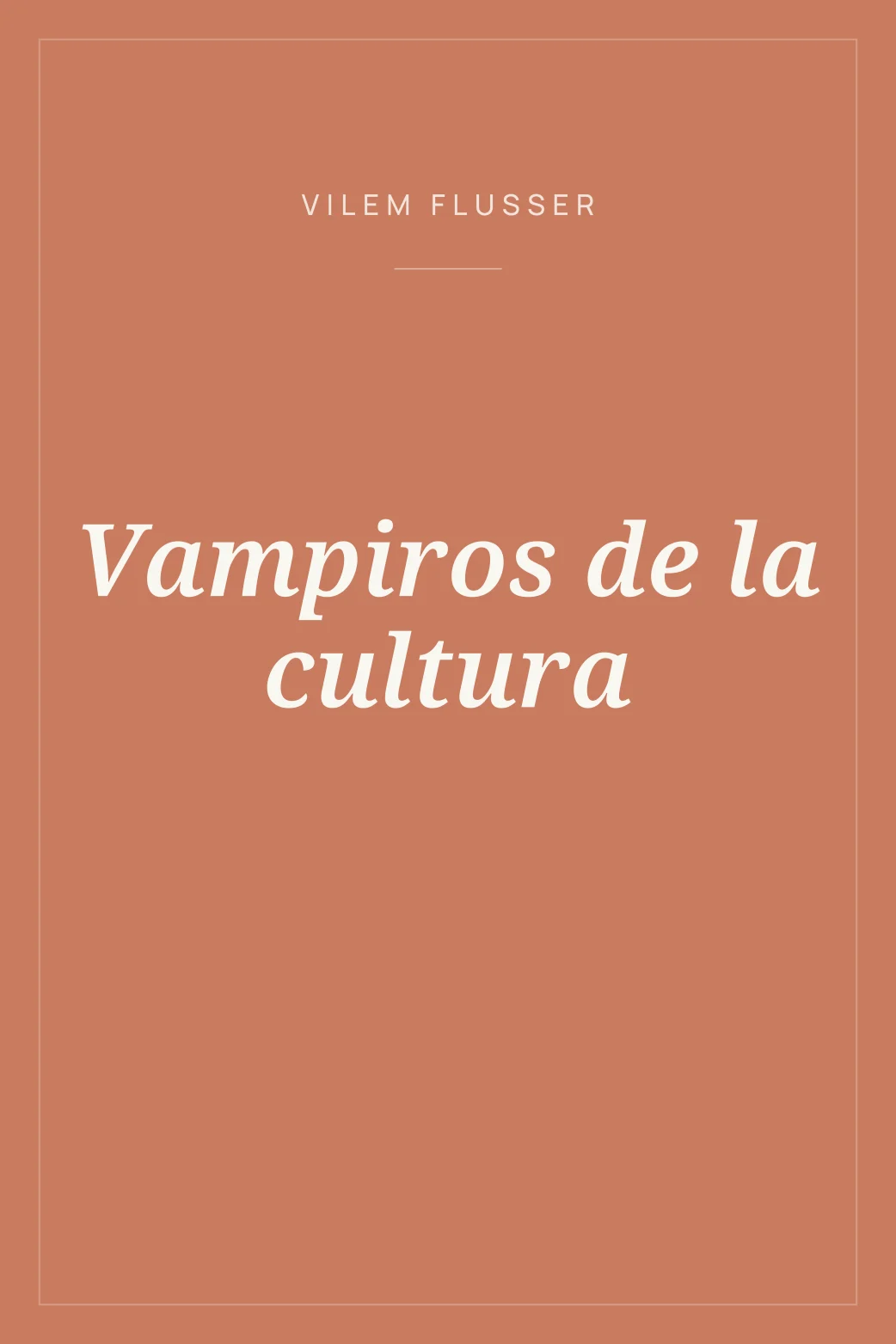 Portada de Vampiros de la cultura
