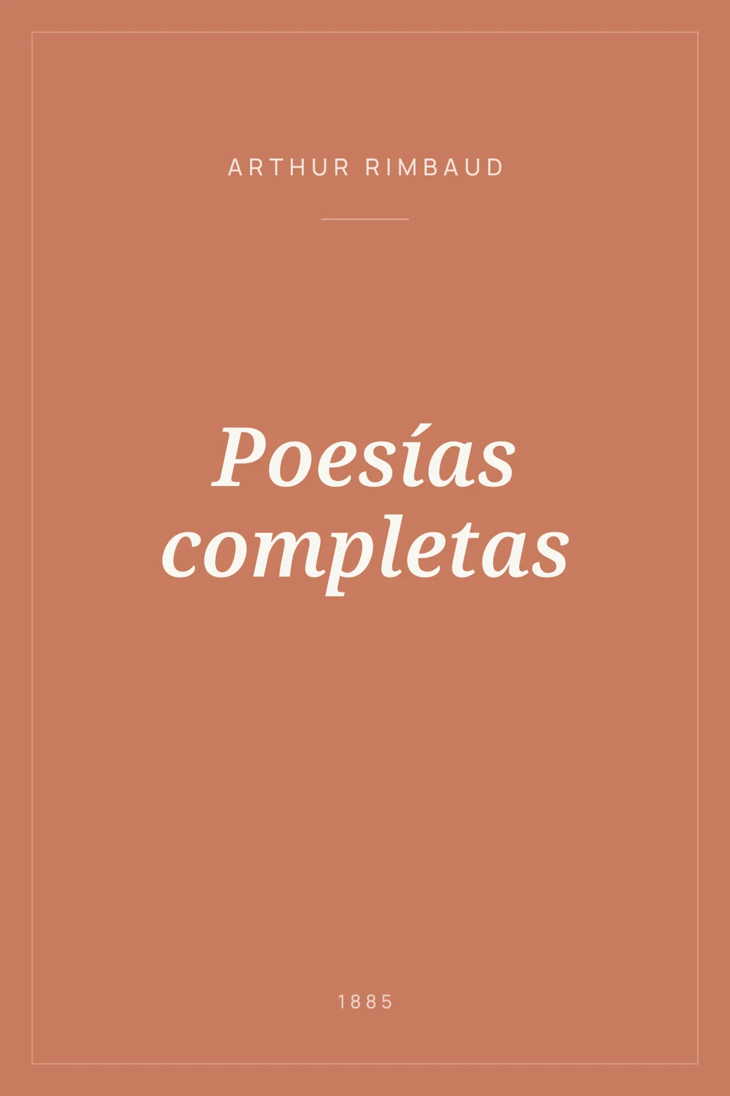 Portada de Poesías completas