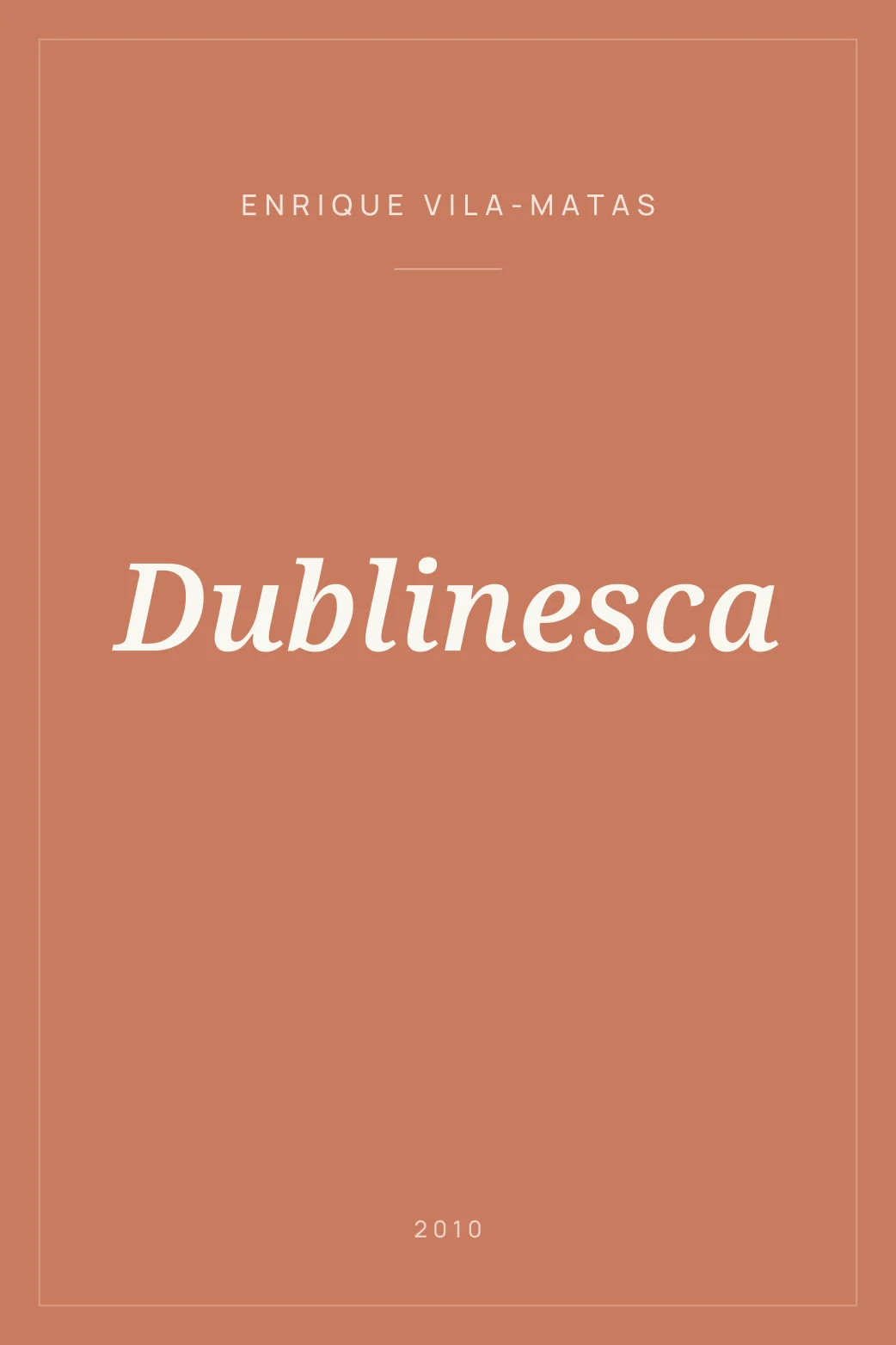 Portada de Dublinesca
