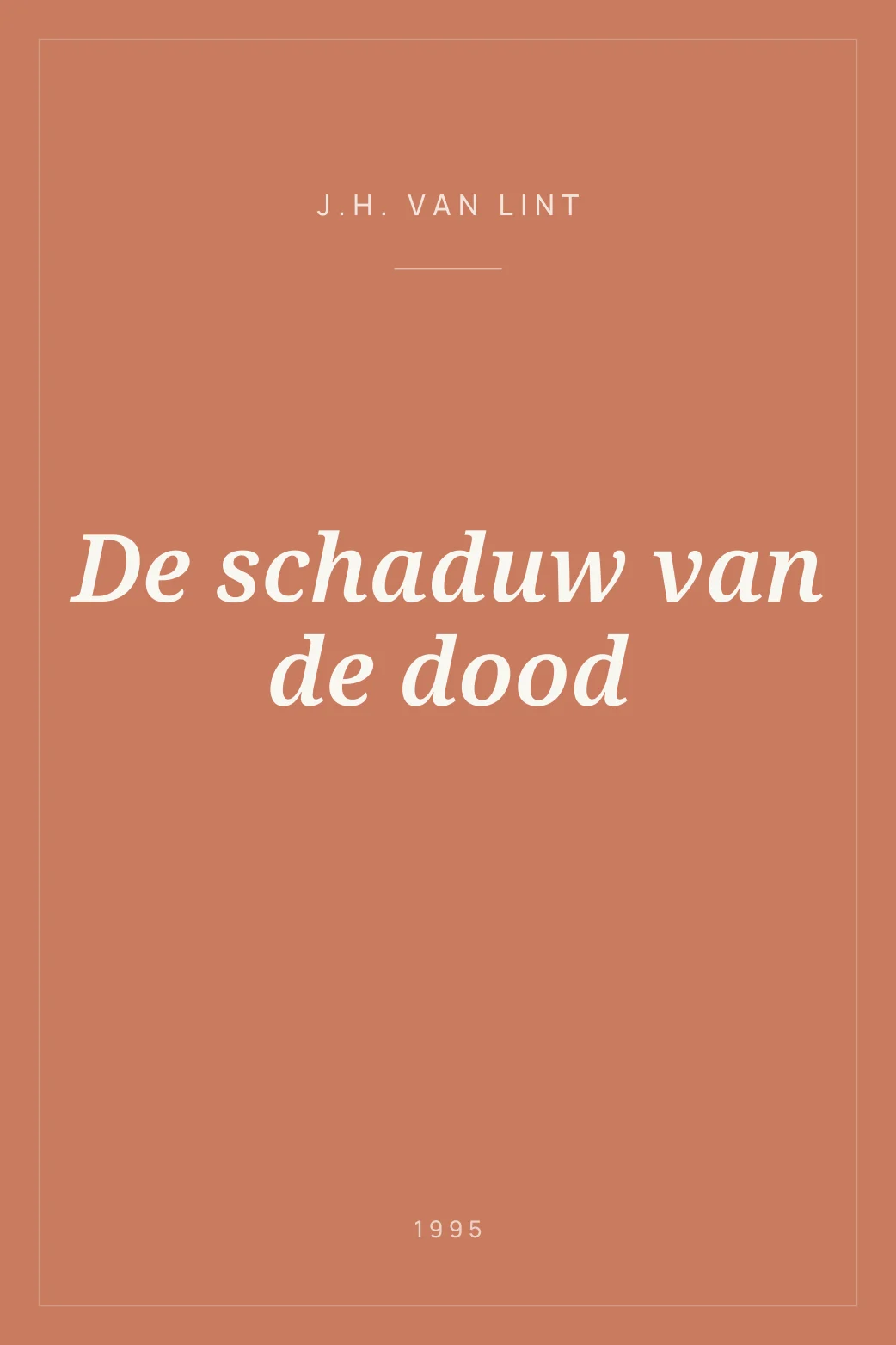 Portada de De schaduw van de dood