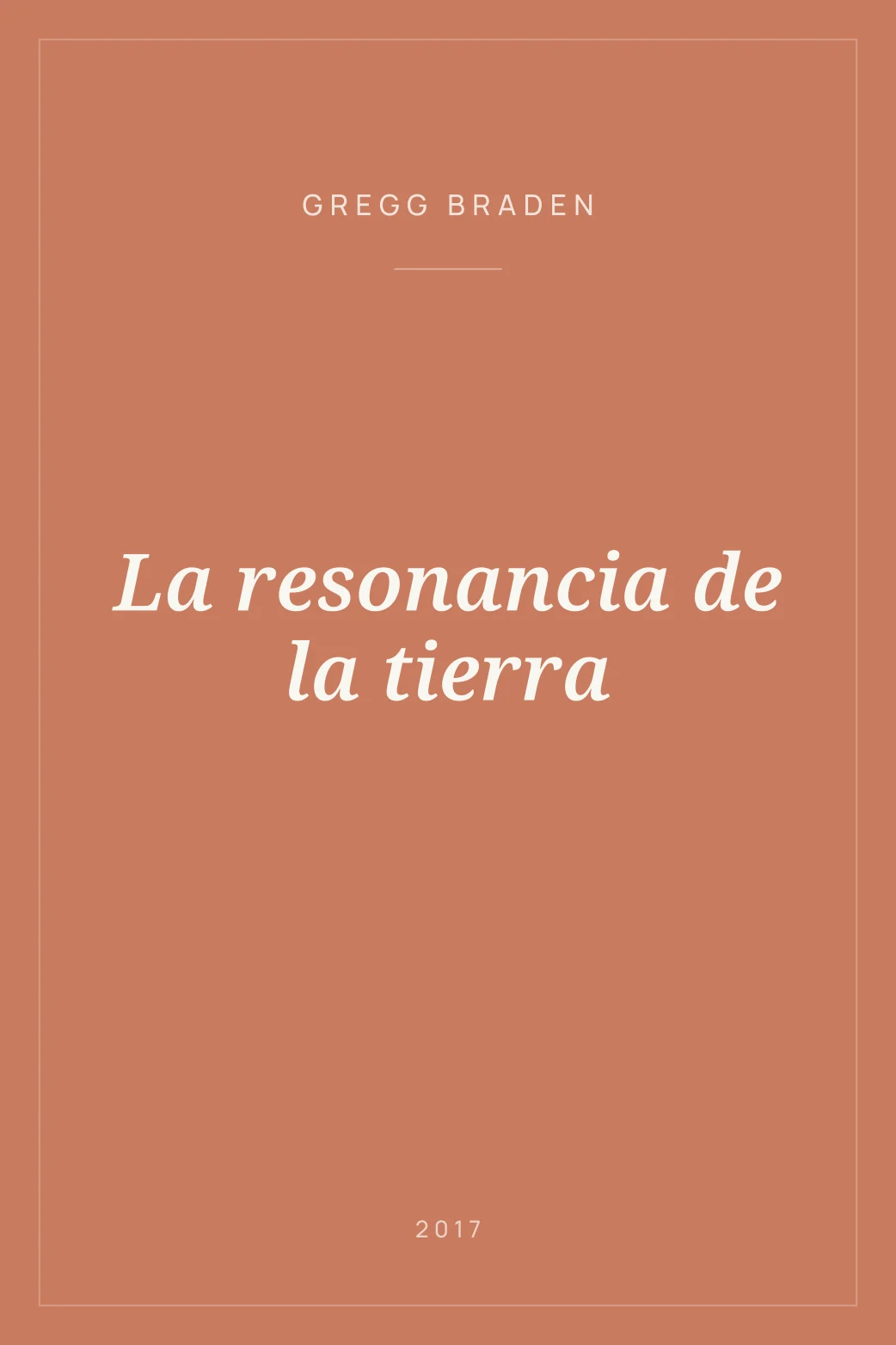 Portada de La resonancia de la tierra