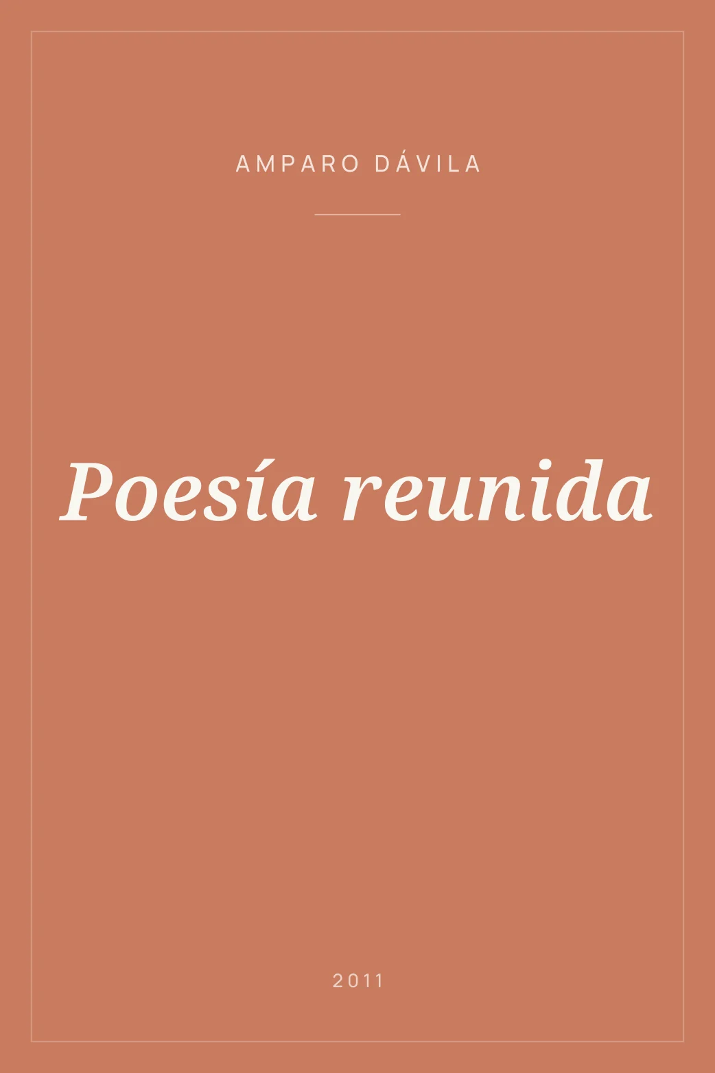 Portada de Poesía reunida