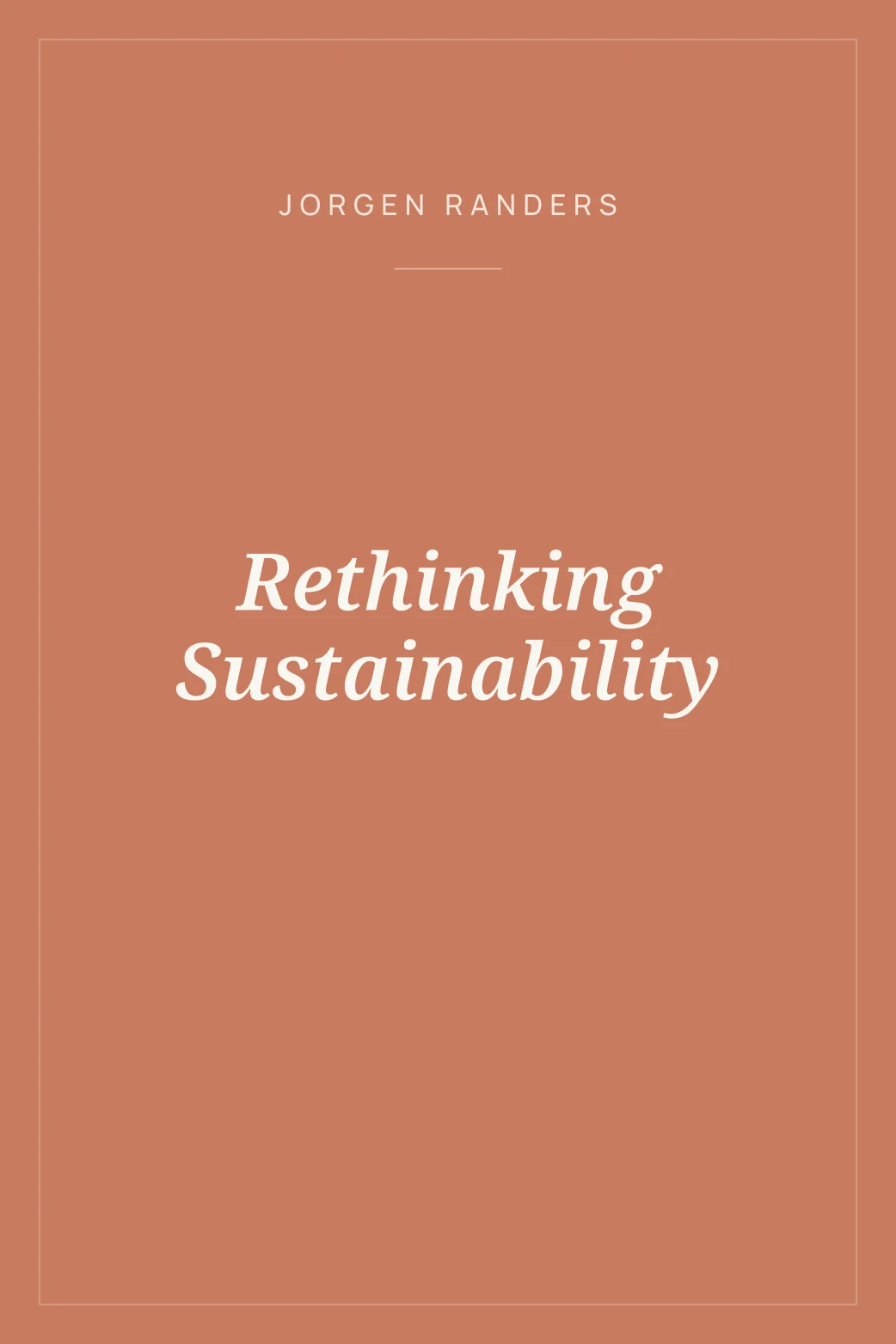 Portada de Rethinking Sustainability
