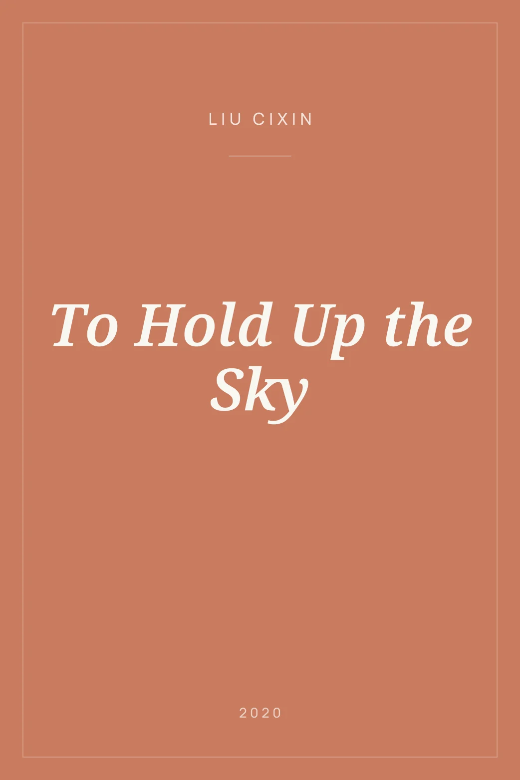 Portada de To Hold Up the Sky