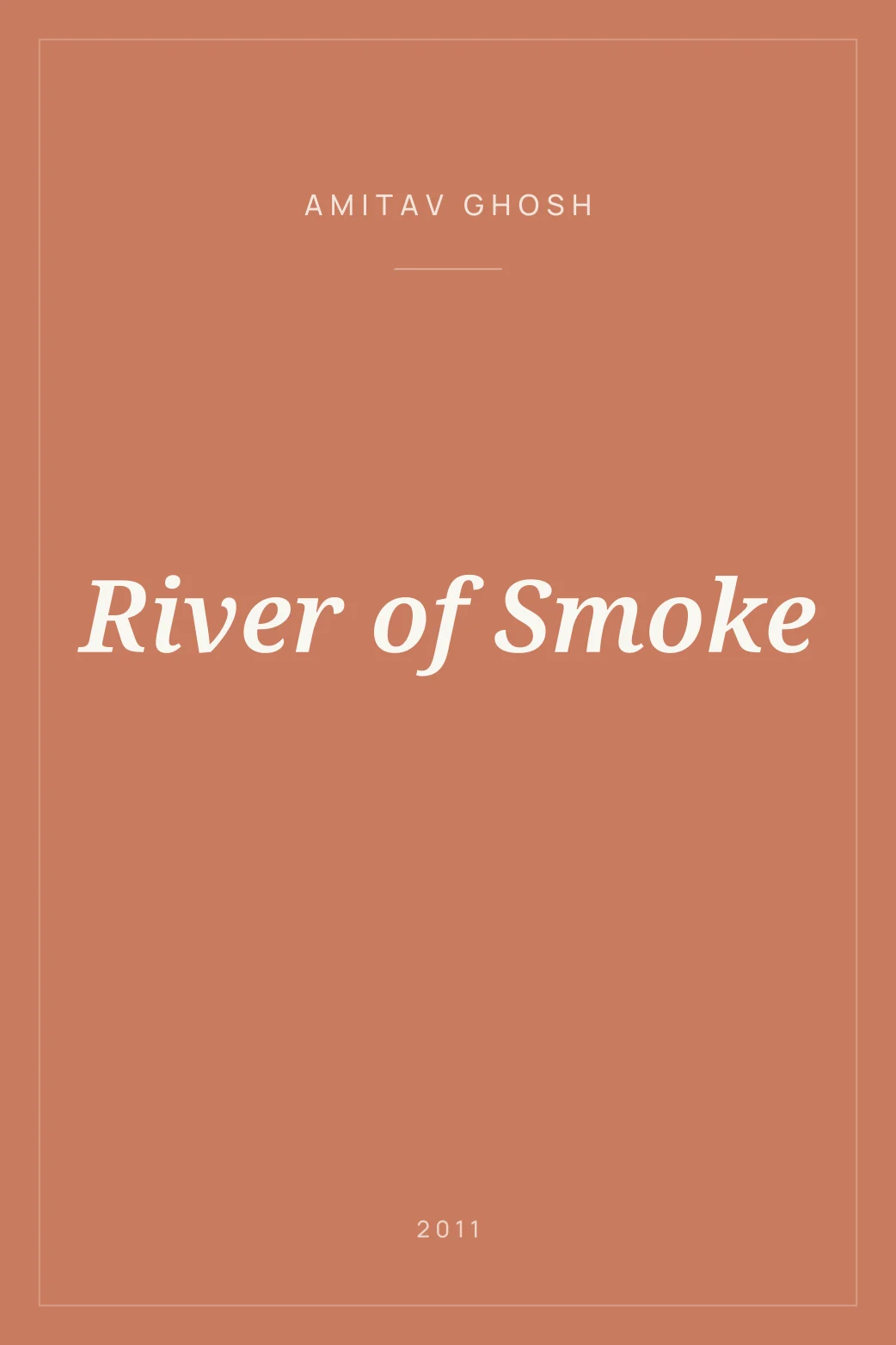 Portada de River of Smoke