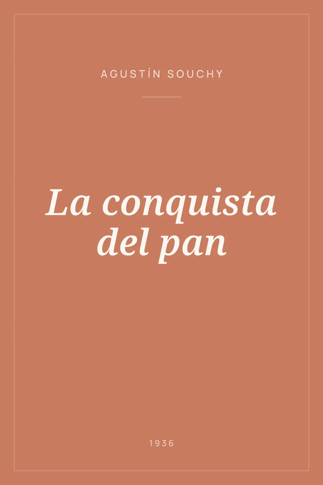 Portada de La conquista del pan