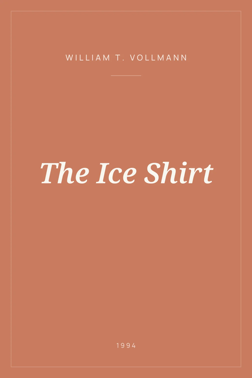 Portada de The Ice Shirt