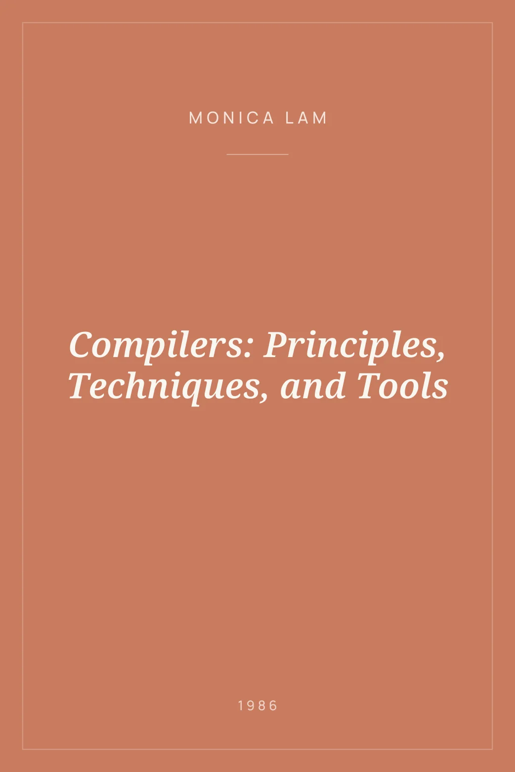 Portada de Compilers: Principles, Techniques, and Tools