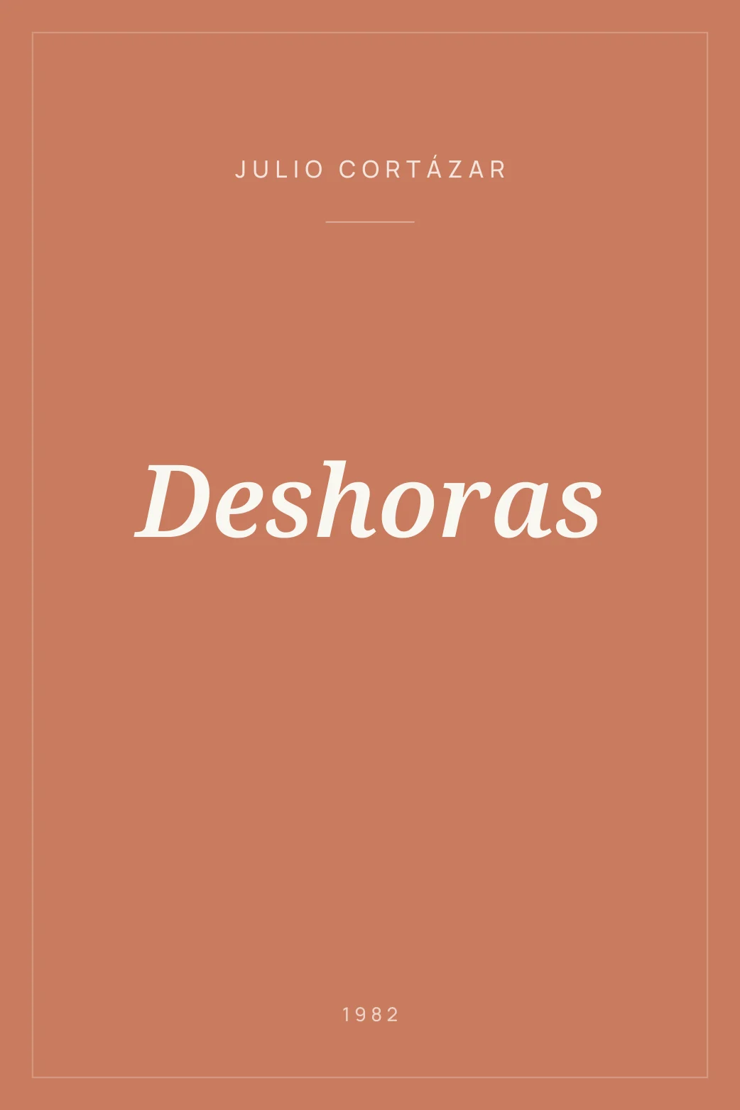 Portada de Deshoras