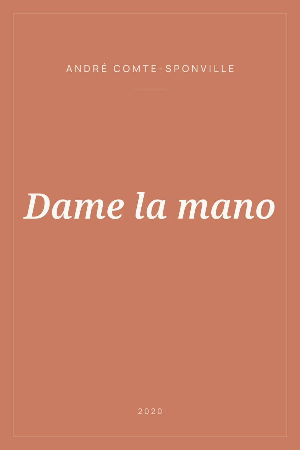 Portada de Dame la mano