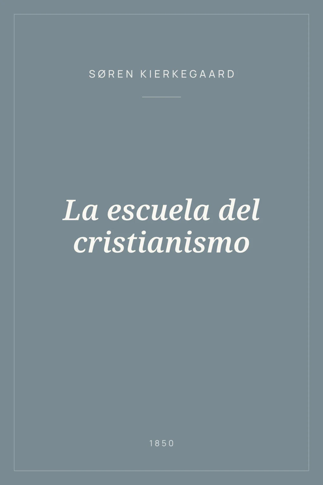 Portada de La escuela del cristianismo
