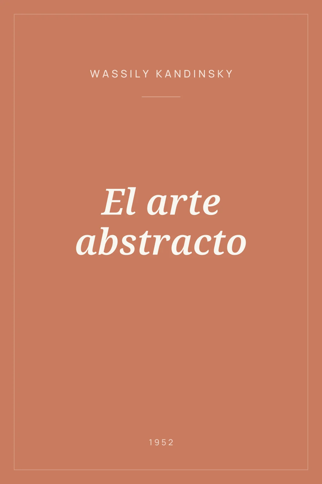 Portada de El arte abstracto