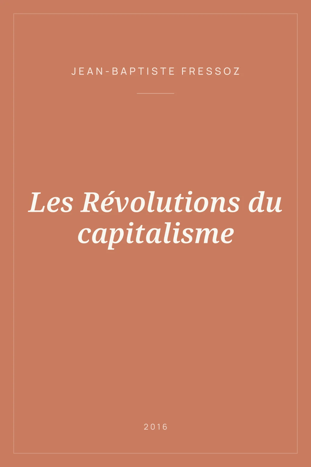 Portada de Les Révolutions du capitalisme