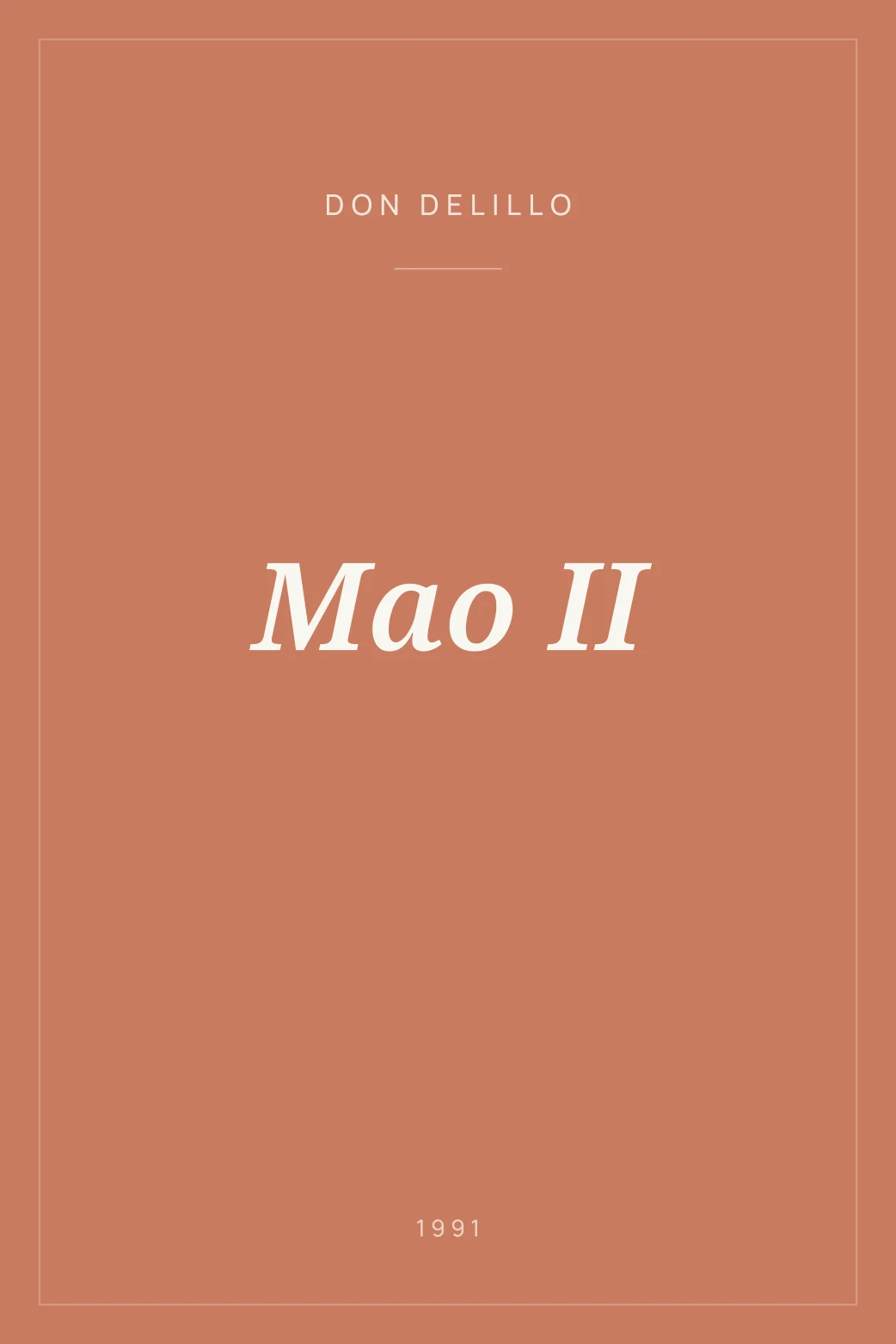 Portada de Mao II