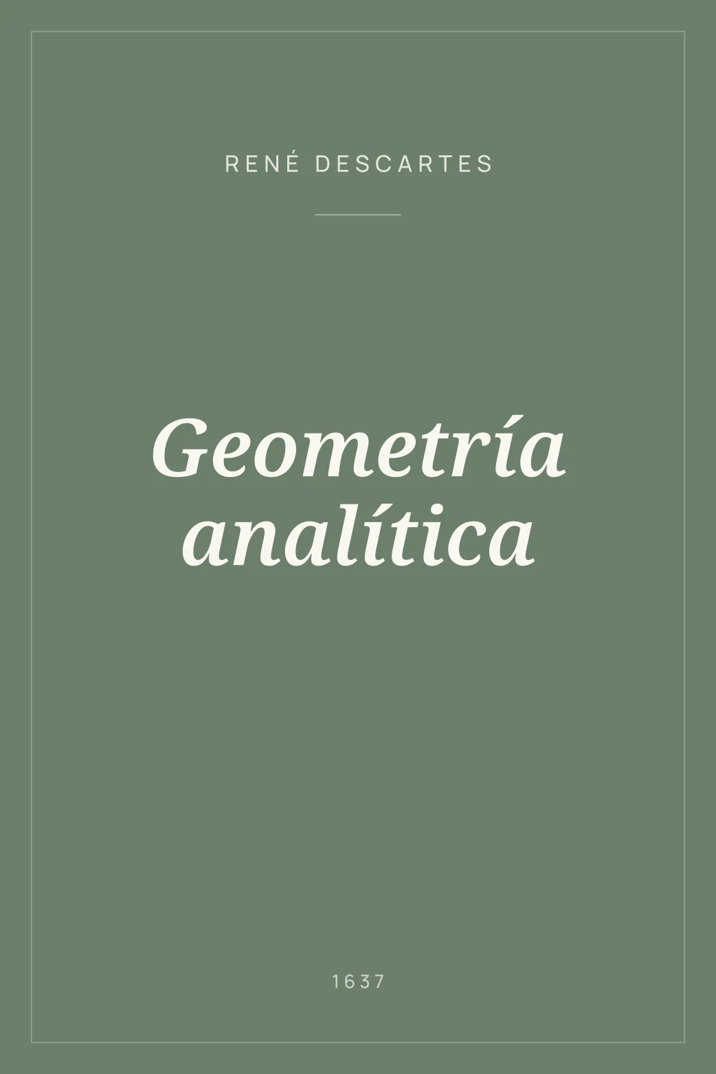 Portada de Geometría analítica