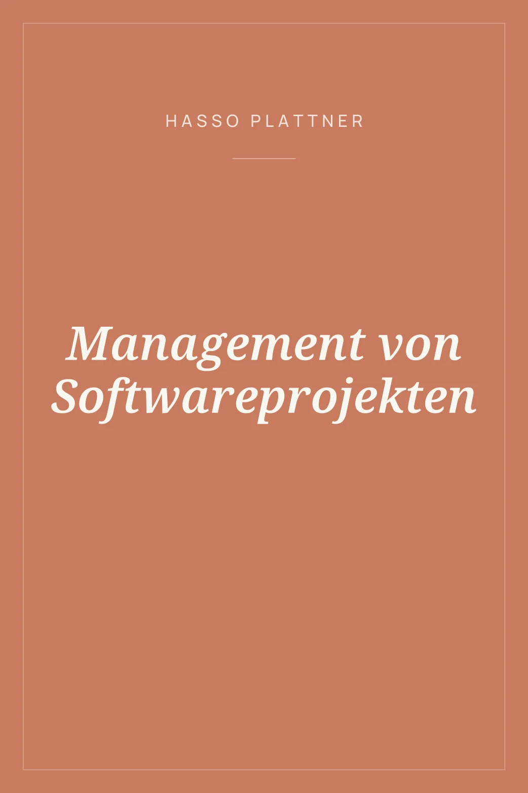 Portada de Management von Softwareprojekten