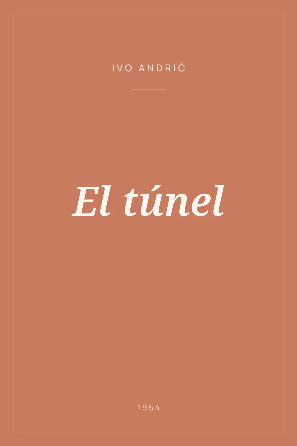 Portada de El túnel