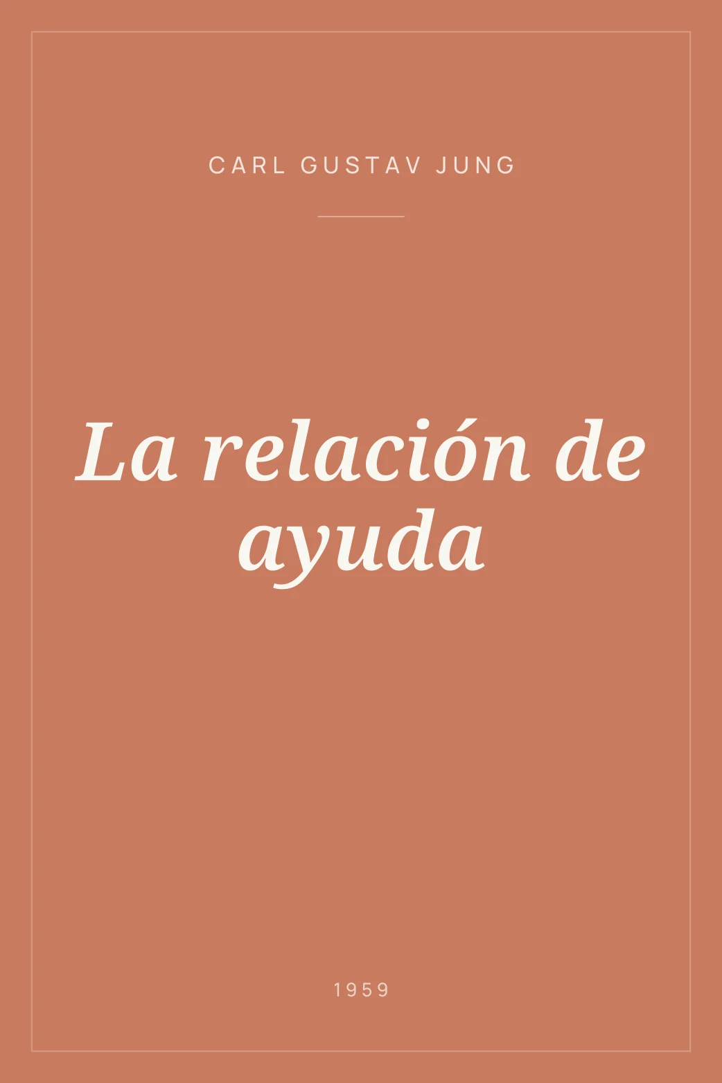 Portada de La relación de ayuda