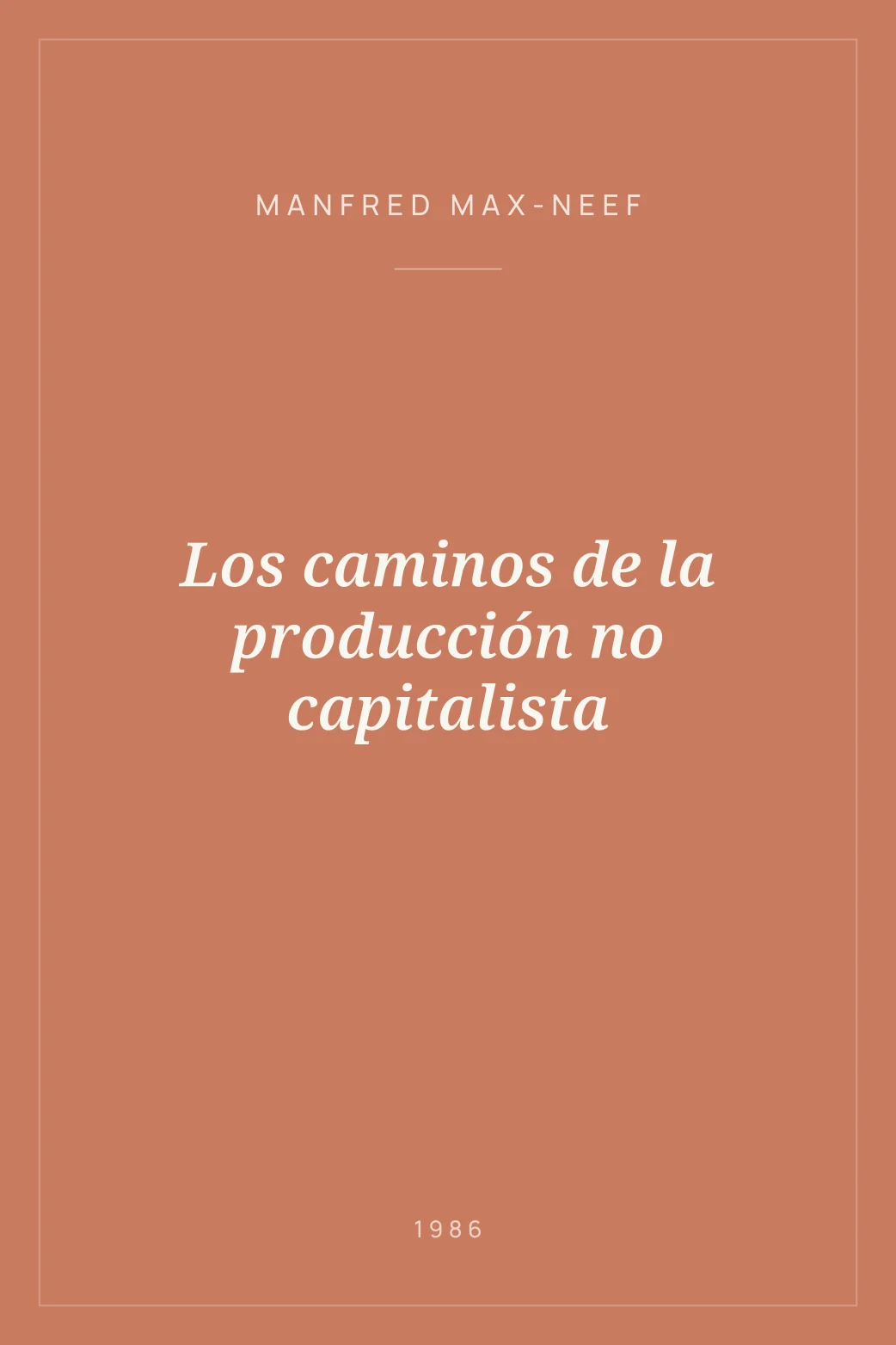 Portada de Los caminos de la producción no capitalista