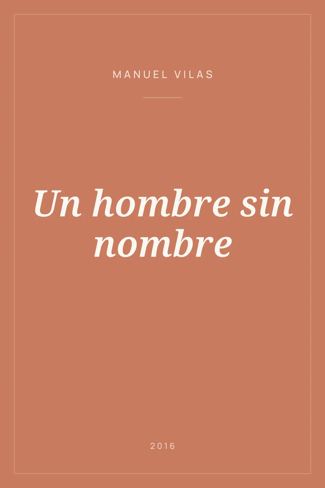 Portada de Un hombre sin nombre