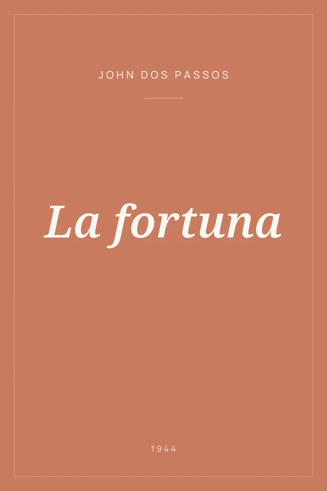 Portada de La fortuna