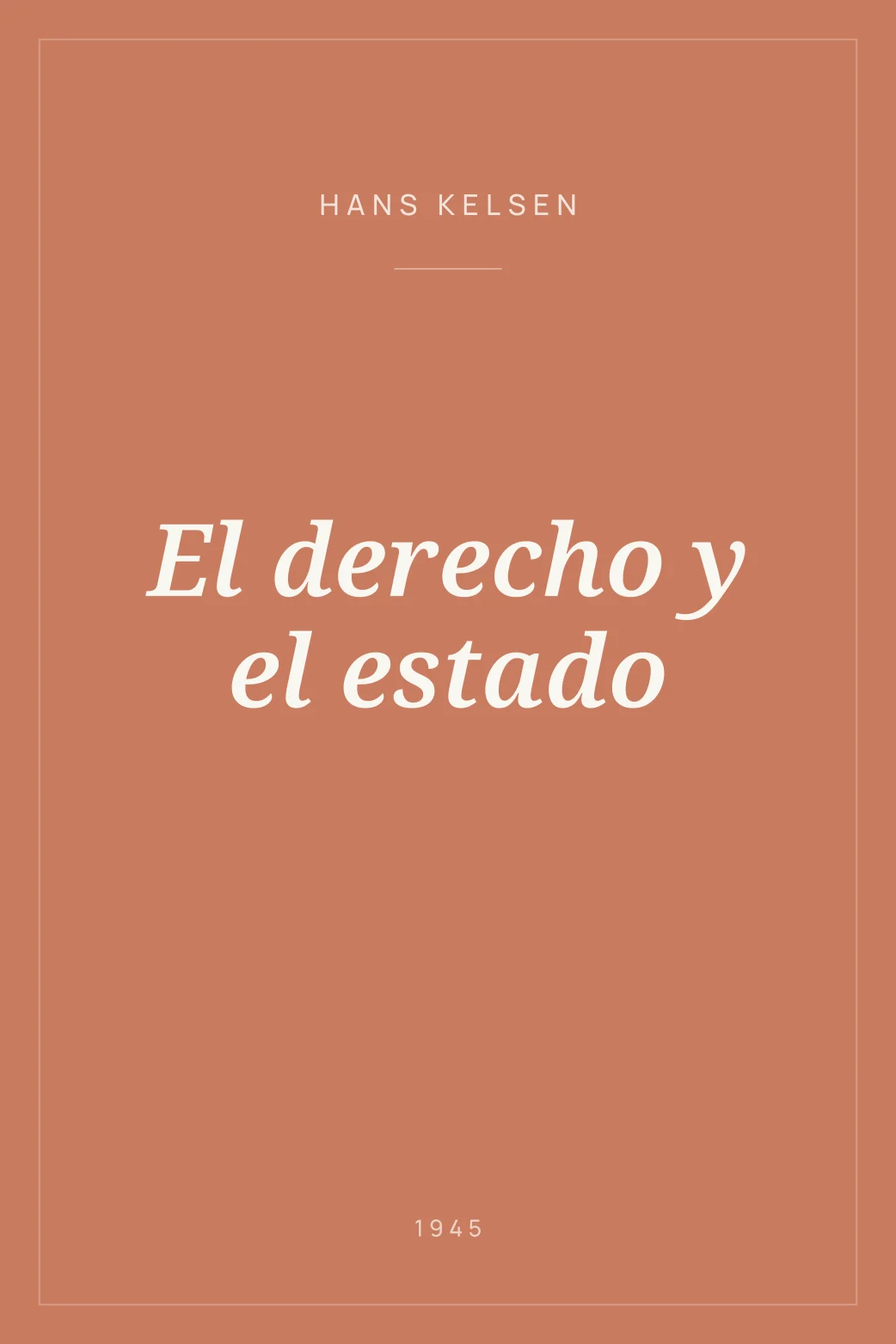 Portada de El derecho y el estado