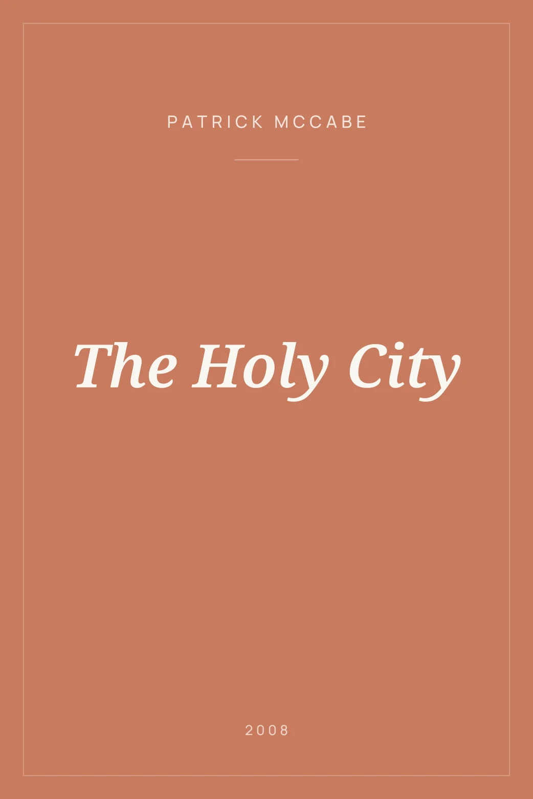 Portada de The Holy City
