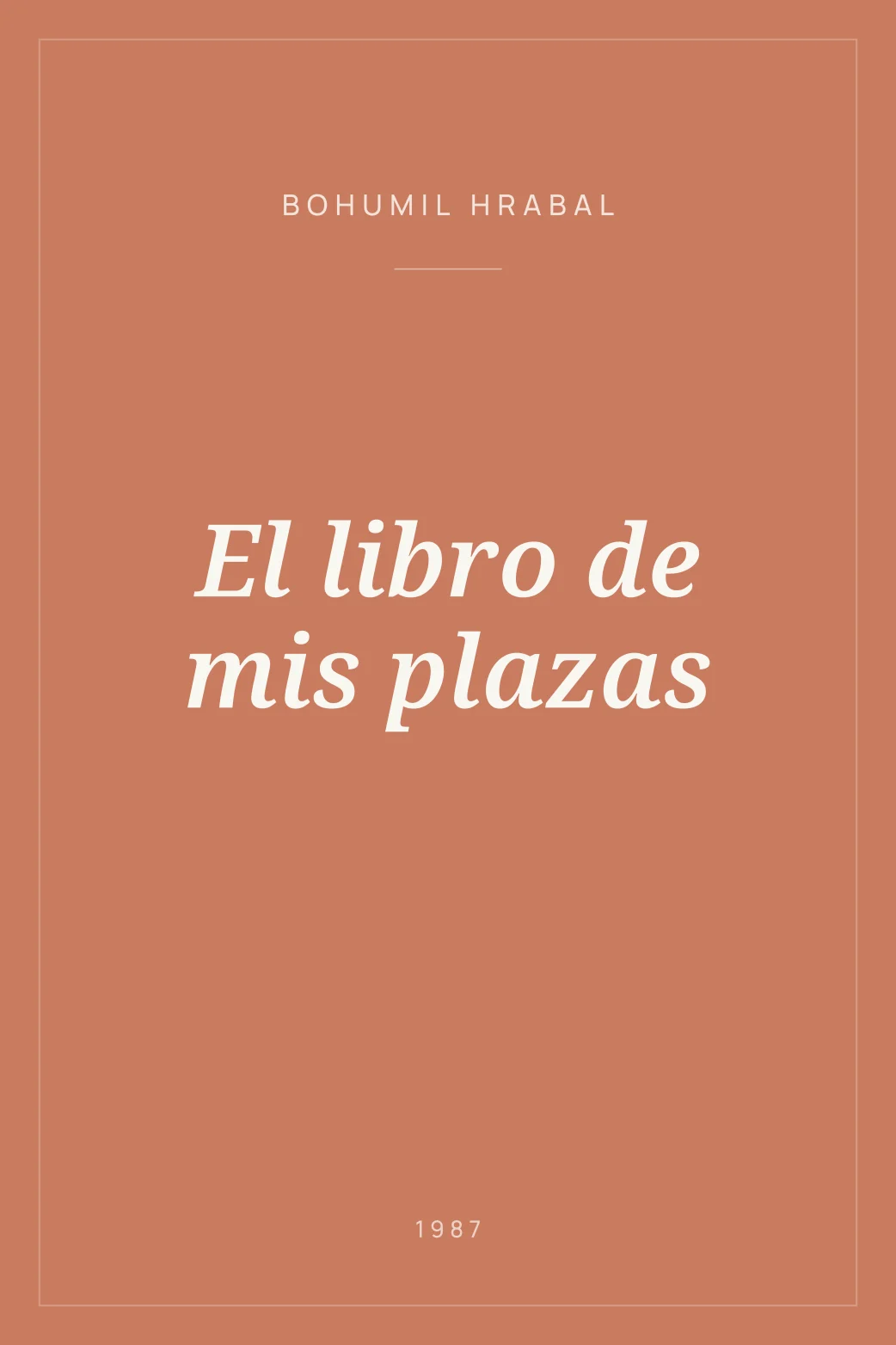 Portada de El libro de mis plazas