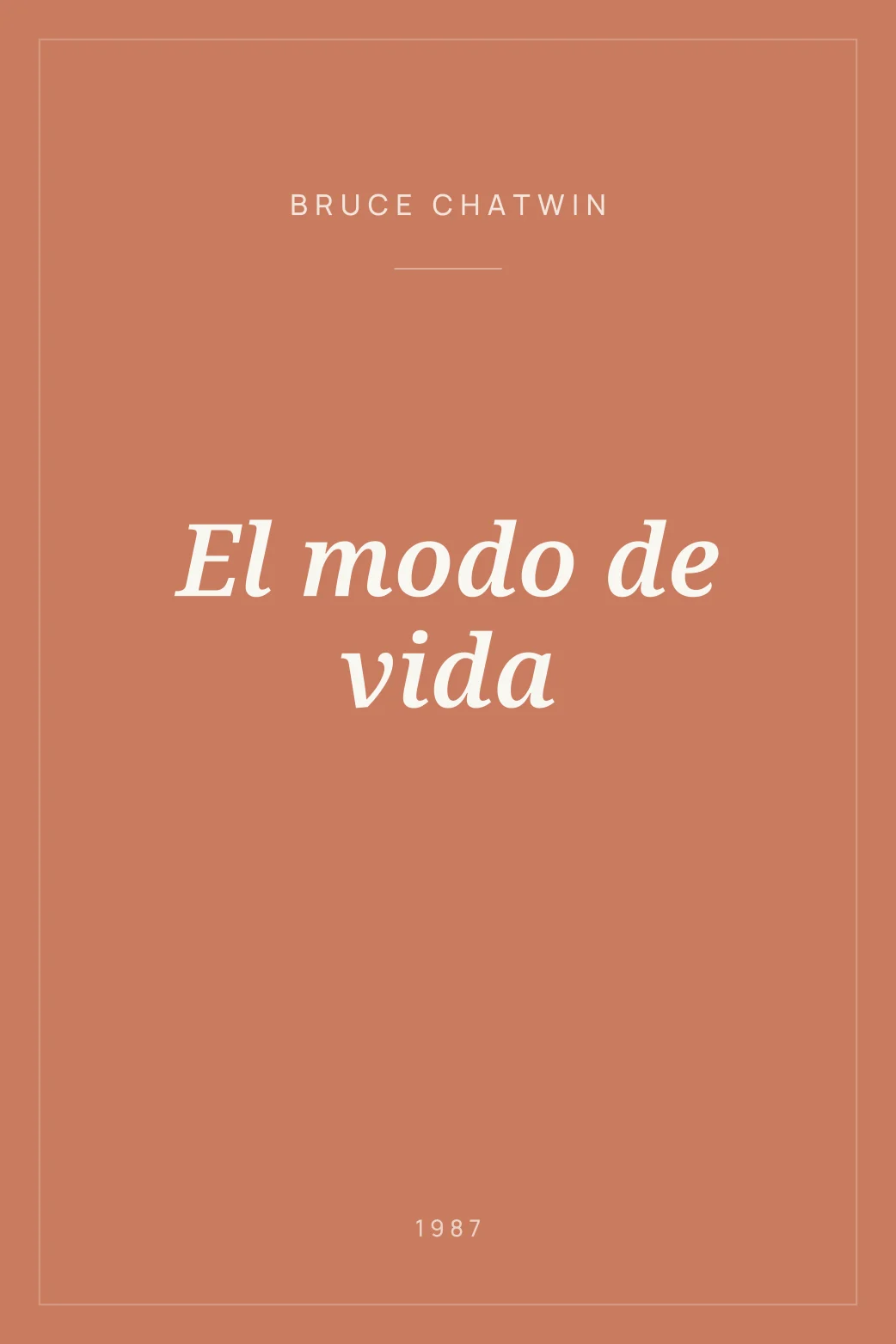 Portada de El modo de vida