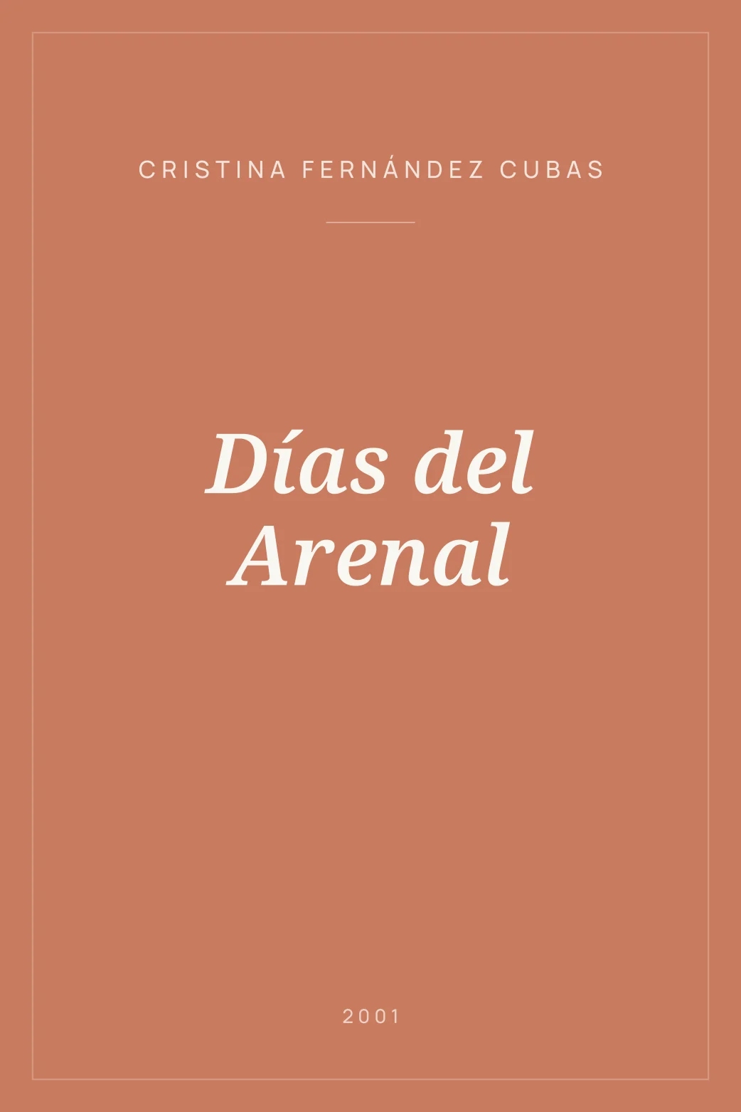 Portada de Días del Arenal
