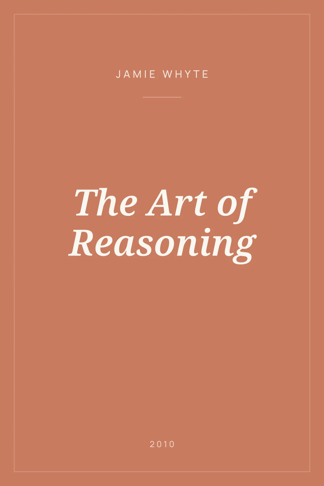 Portada de The Art of Reasoning