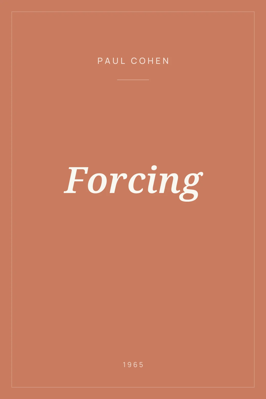 Portada de Forcing